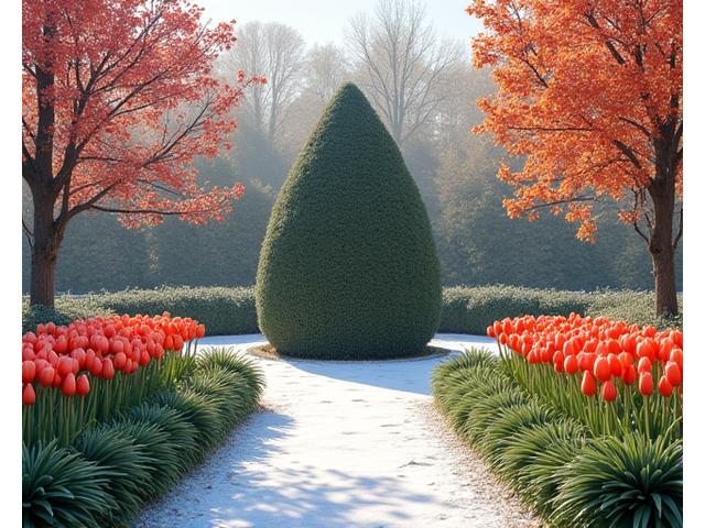 Giardino fiorito in primavera, verde lussureggiante in estate, colori caldi in autunno, struttura elegante in inverno