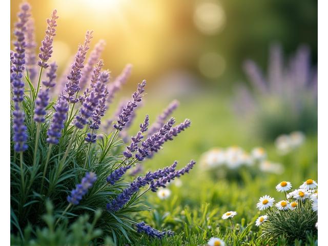 Giardino terapeutico con piante aromatiche e percorso sensoriale