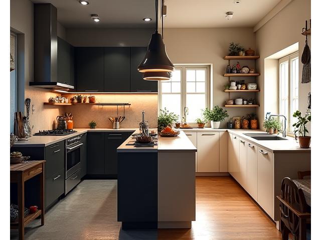 Confronto prima e dopo di una cucina trasformata da Linea Architetto